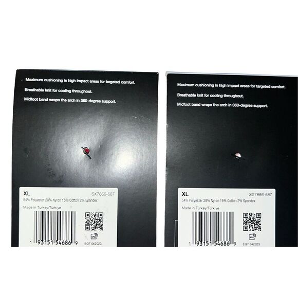 2 Nike ELITE Crew Basketball Socks CHRISTMAS red santa holidays men’s Xl 12-15 - Picture 2 of 3